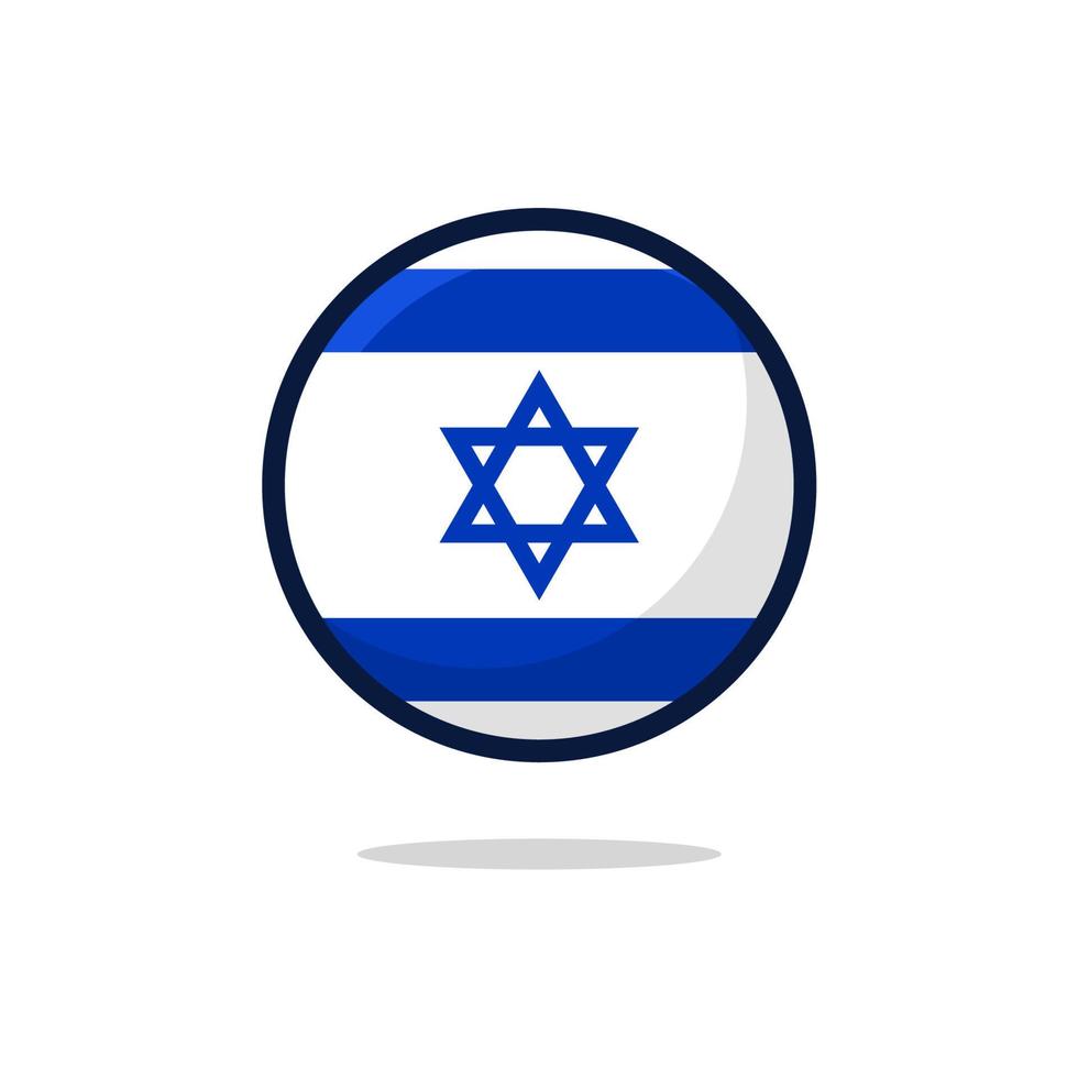 icono de la bandera israelí vector