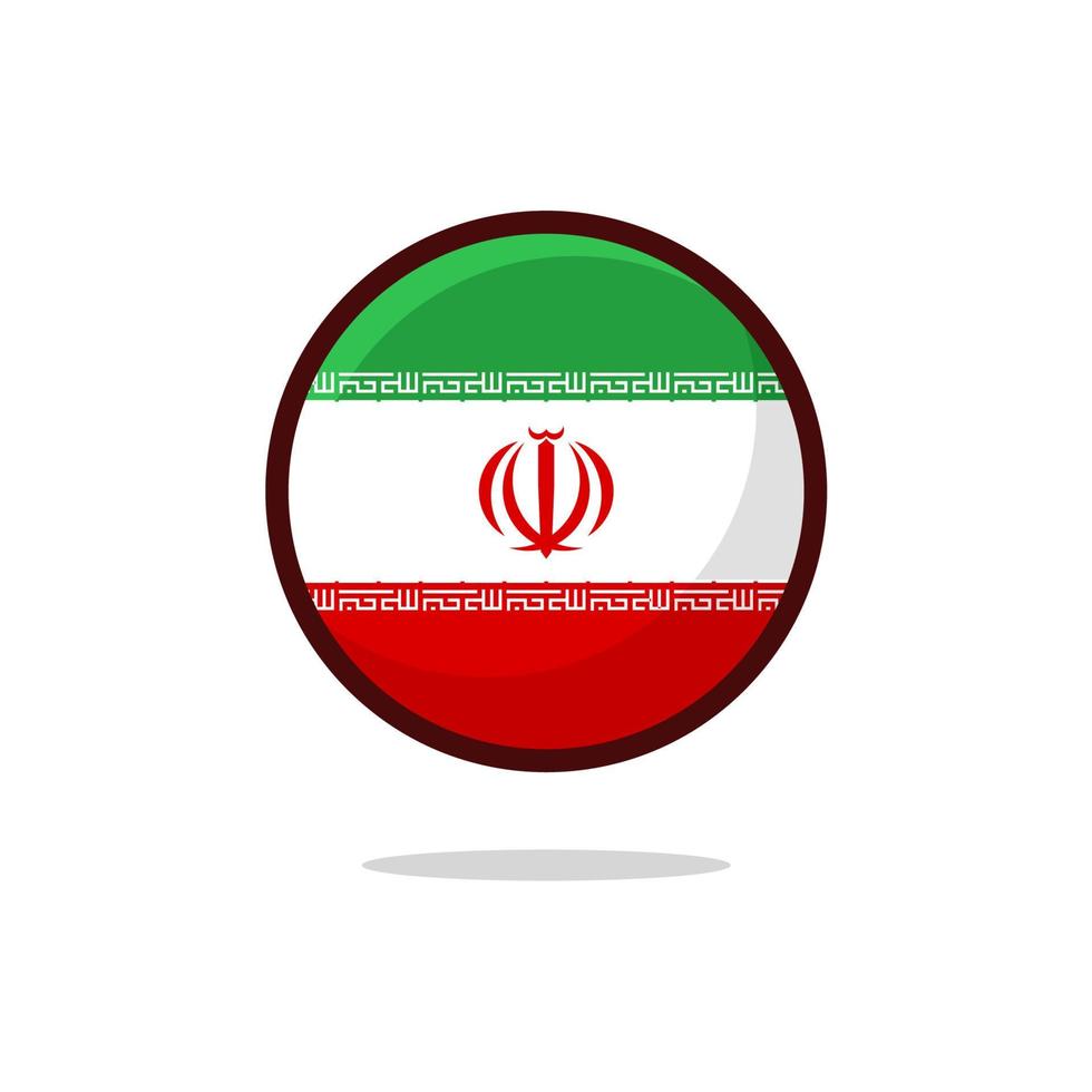 Iran Flag Icon vector
