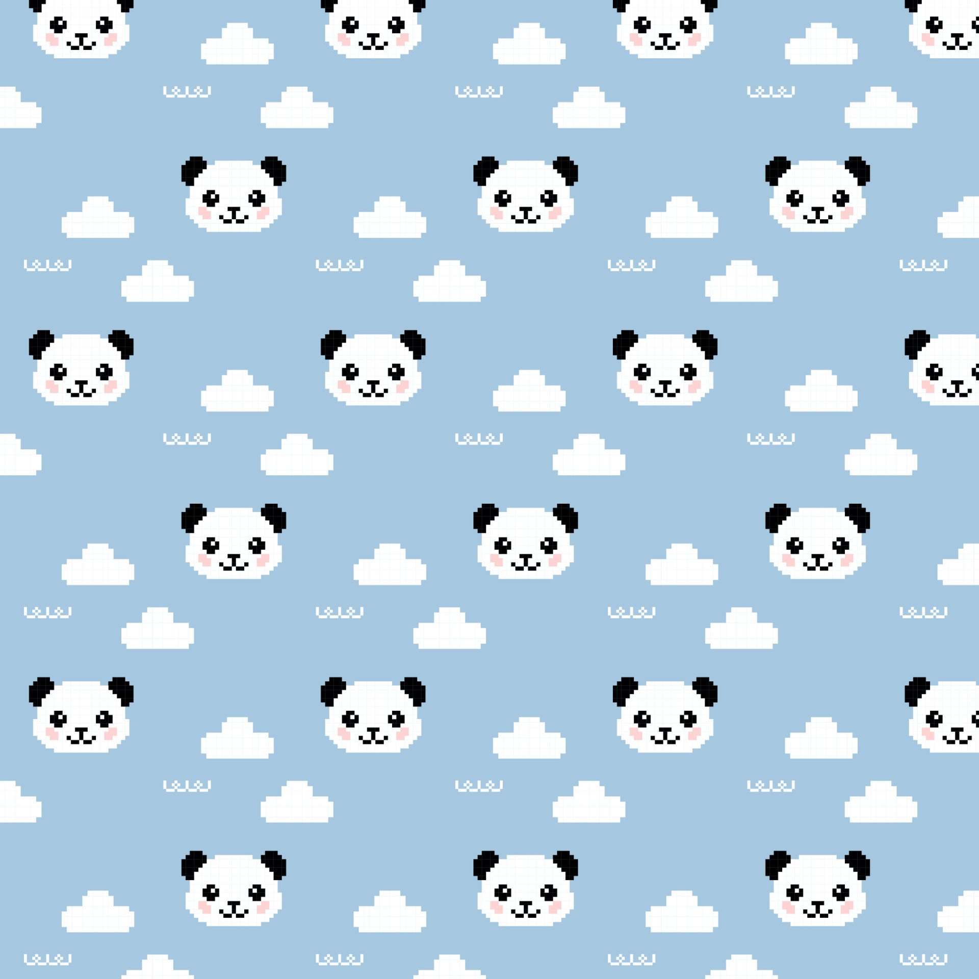 panda pattern cute panda background 7170601 Vector Art at Vecteezy