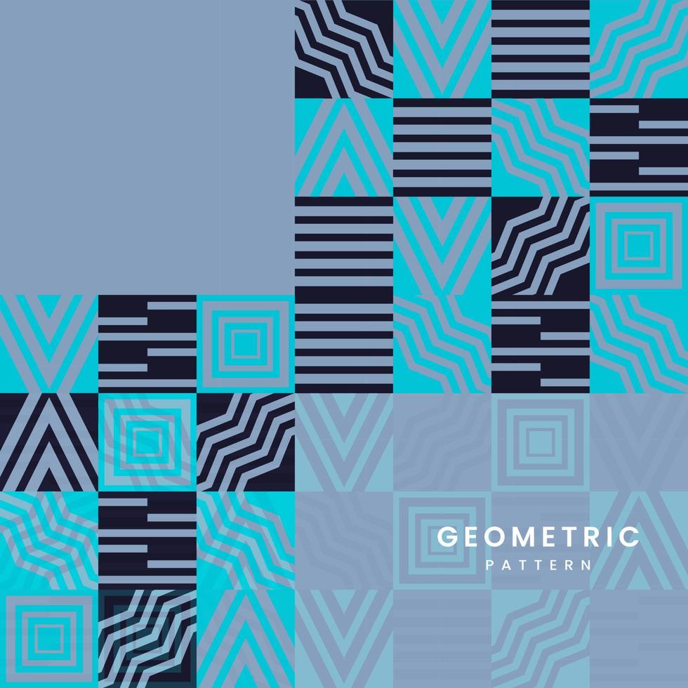 fondo geométrico con diseños de formas modernas y patrón geométrico con papel tapiz vectorial, vector e ilustración