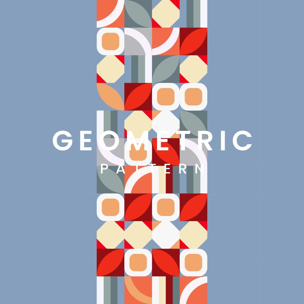 lo mejor del diseño de fondo abstracto geométrico. y papel tapiz en estilos vectoriales para apariencia de formas geométricas. rosa, gris, azul, rojo. con genial composición de elementos simples, vector, ilustración vector