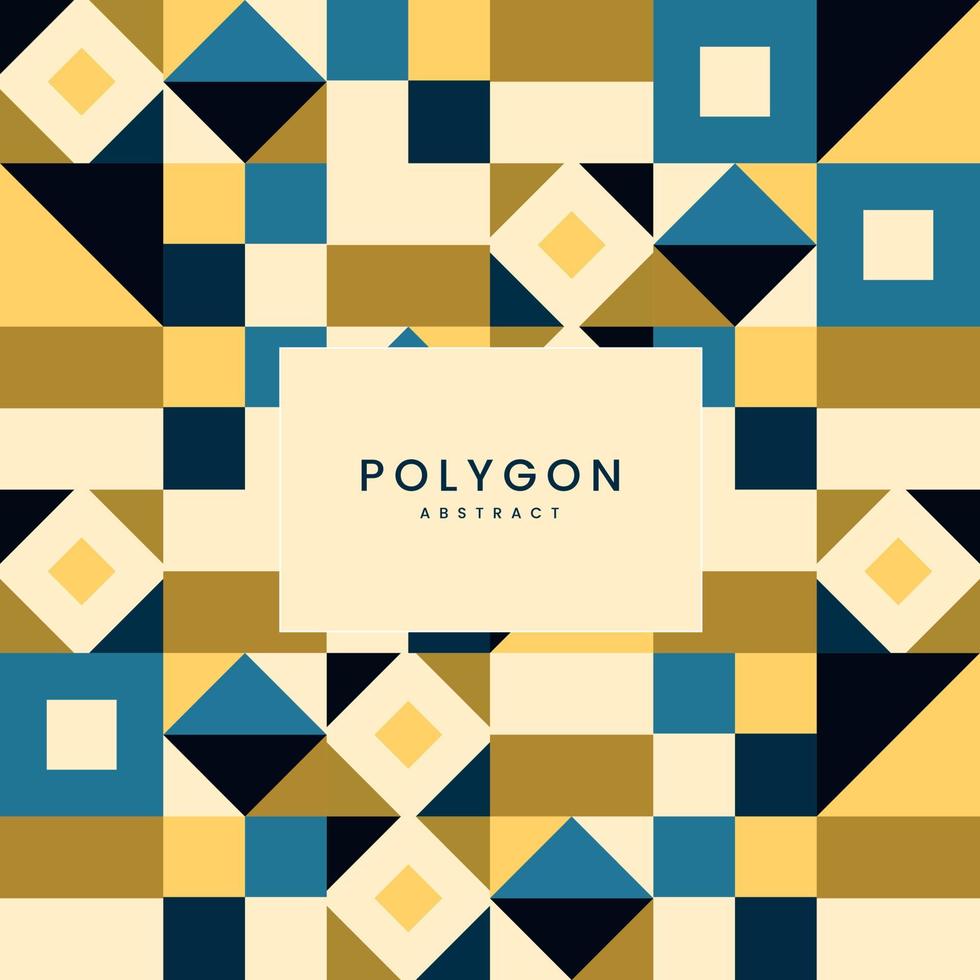 Geometric abstract texture designed in mix of colorful yellow, cream, blue  in modern style, and geometrical patterns with rectangle elements, and geometry vector background design, cover, invitation