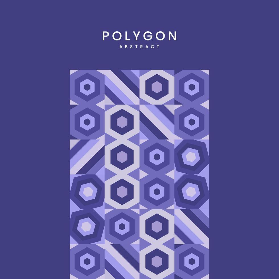 formas de polígono moderno fondo de patrón mínimo abstracto y diseño de texturas de formas geométricas repetibles coloridas con textos vector
