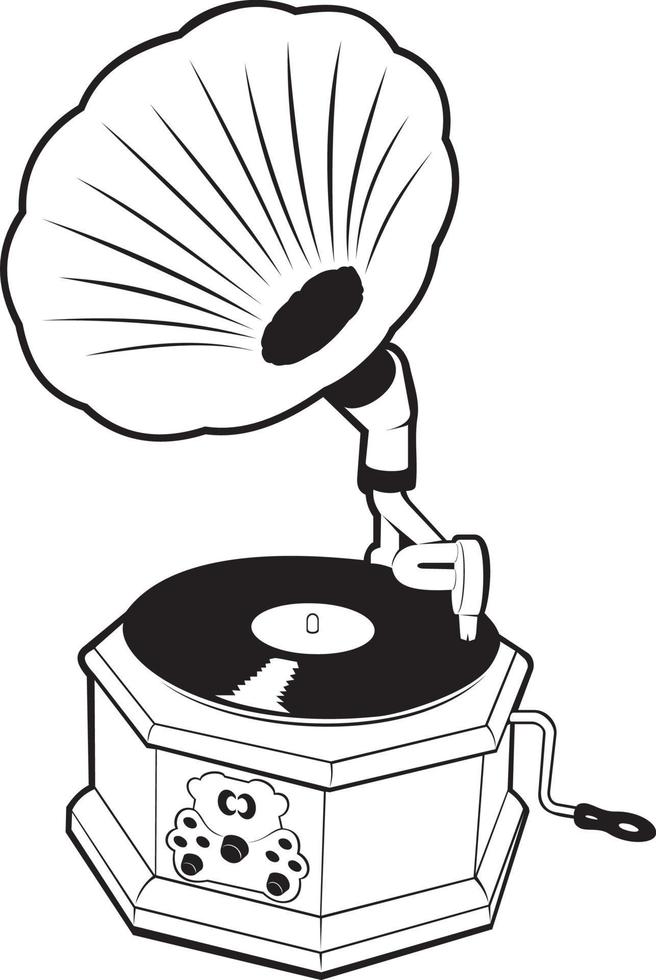 Wax Cylinder Phonograph vector