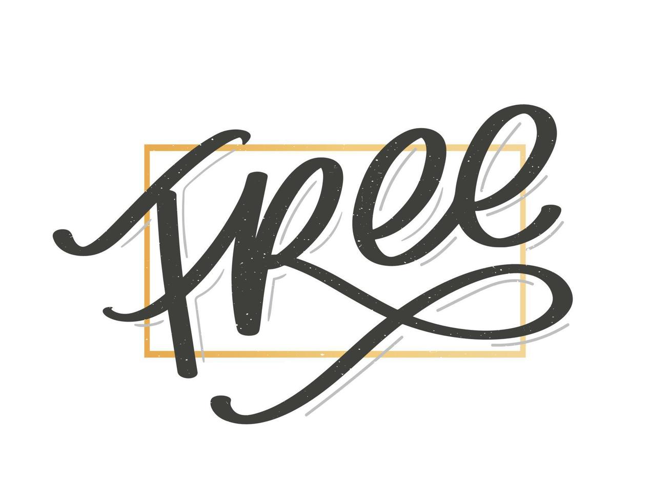 letras escritas a mano libre. pincel de caligrafía vectorial vector