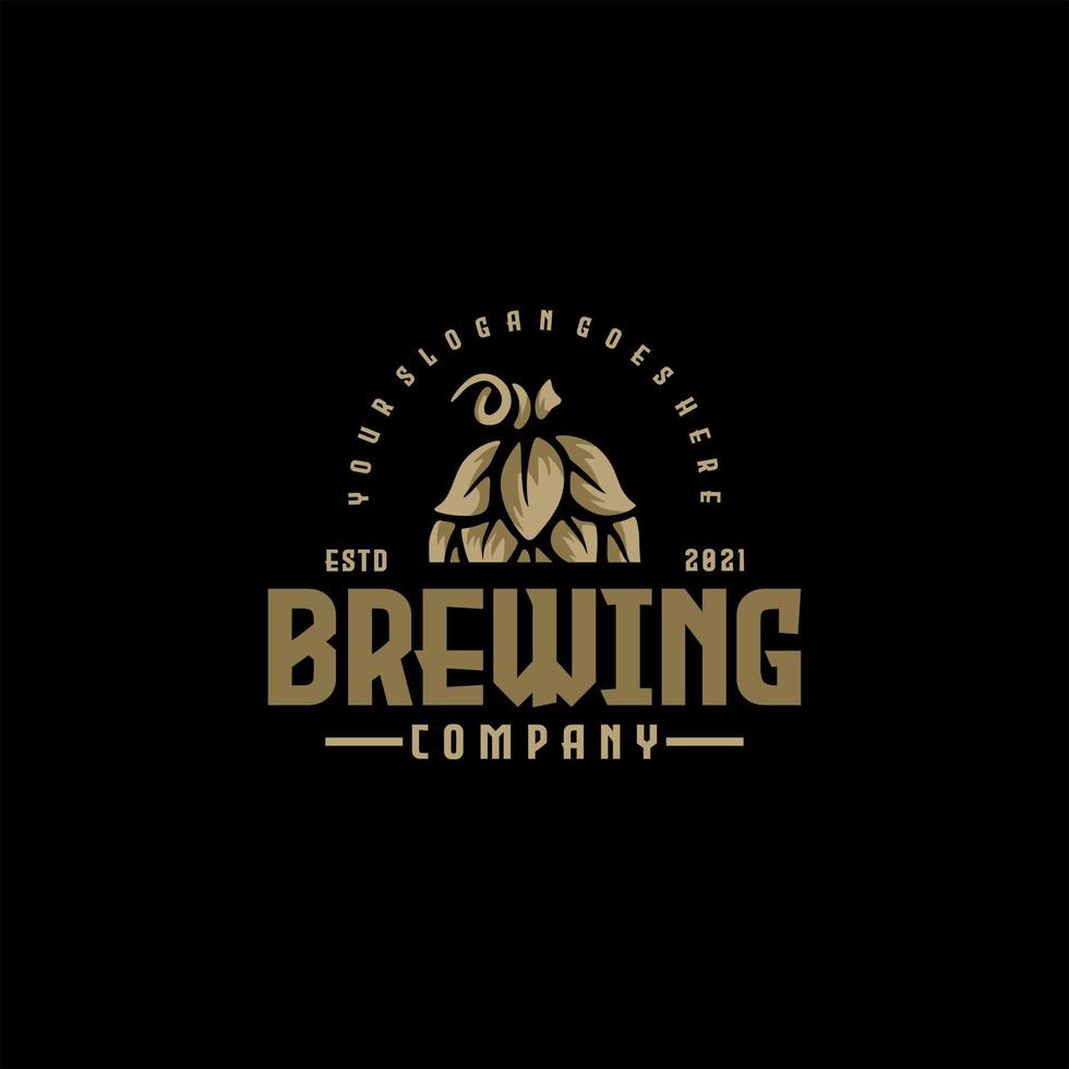 brewing logo vintage reference vector