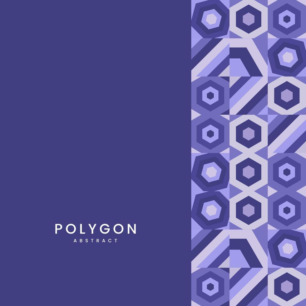 Fondo de patrón mínimo abstracto de formas de polígono moderno y diseño de texturas de formas geométricas repetibles coloridas vector