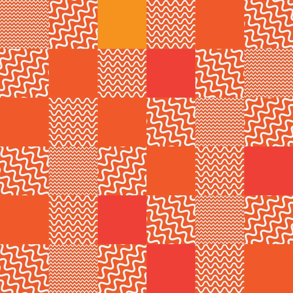 fondo de diseño de textura geométrica de color naranja y estilo de cubiertas geométricas planas utilizado para papel tapiz, patrón y diseño vector