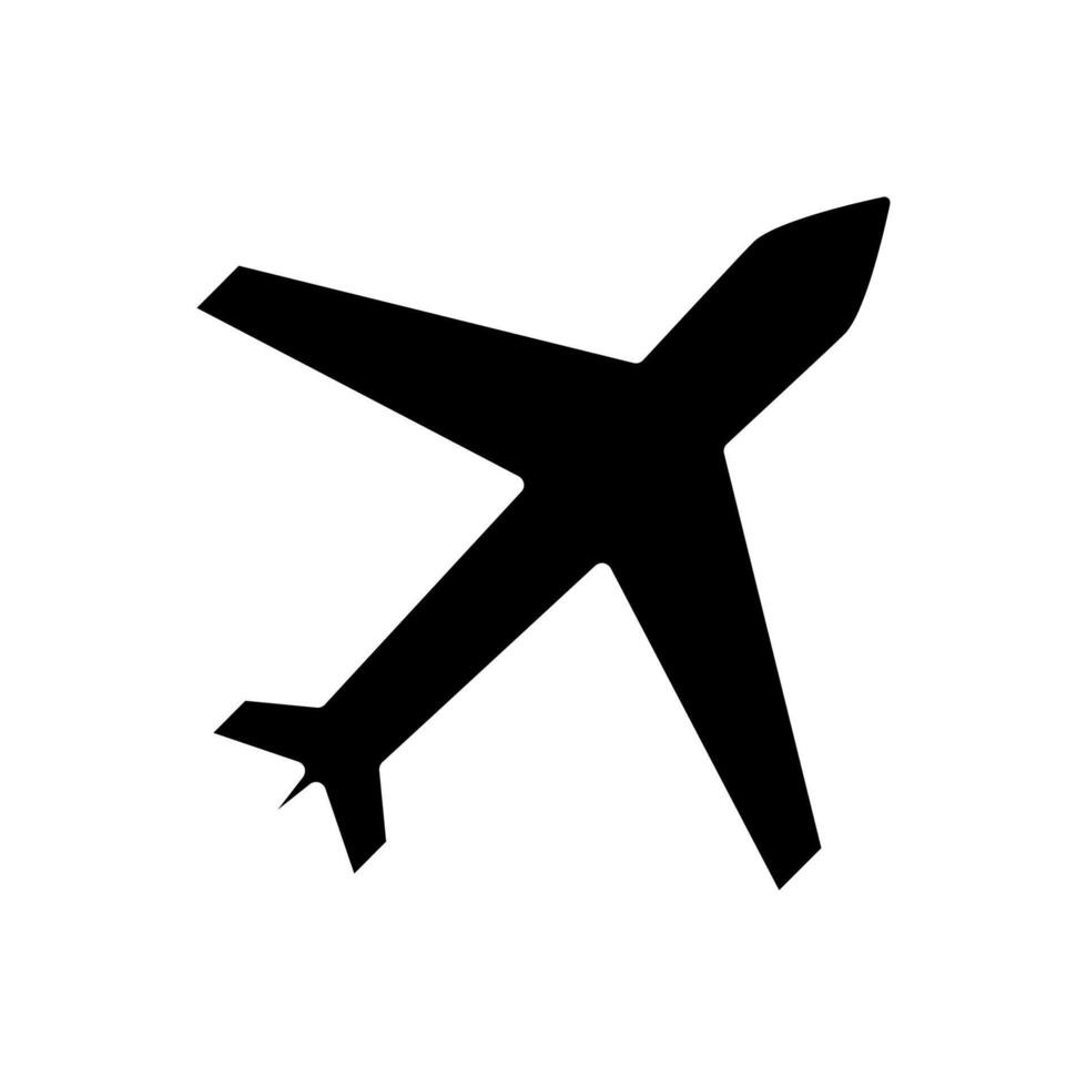 icon of an airplane taking off vector