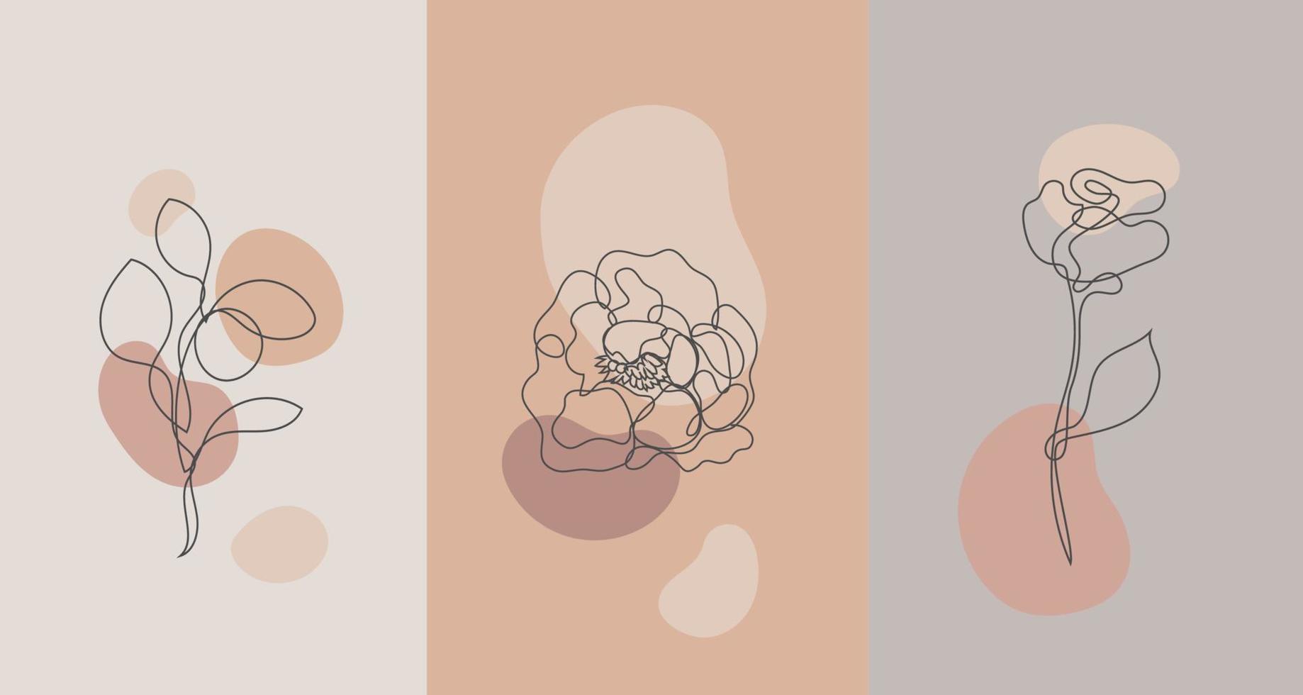 flores de plantas de estilo minimalista vectorial. flor de línea, colores nude. impresión abstracta dibujada a mano. uso para fondos de pantalla de redes sociales, logotipos de belleza, ilustración de afiches, 7175436 flores de plantas de estilo minimalista vectorial. flor de línea, colores nude. impresión abstracta dibujada a mano. uso para fondos de pantalla de redes sociales, logotipos de belleza, ilustración de afiches, 7175436