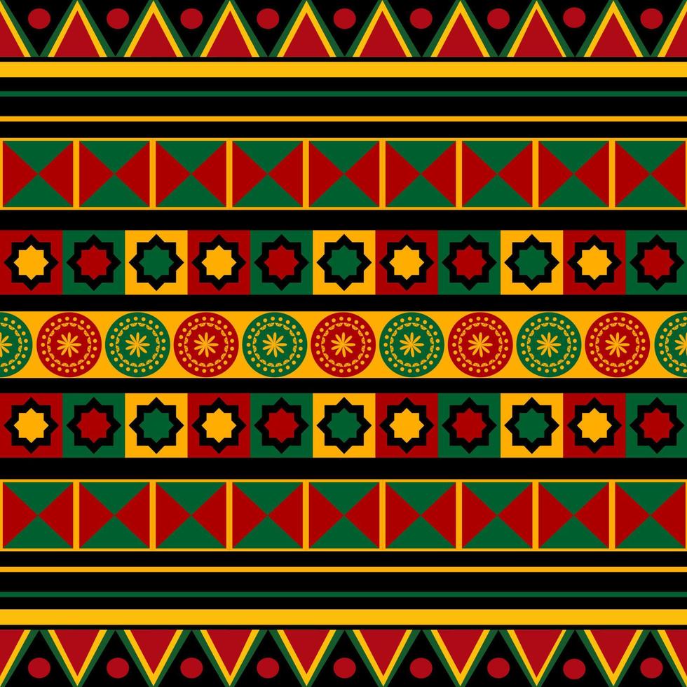 Seamless Pattern Africa Pan Color vector