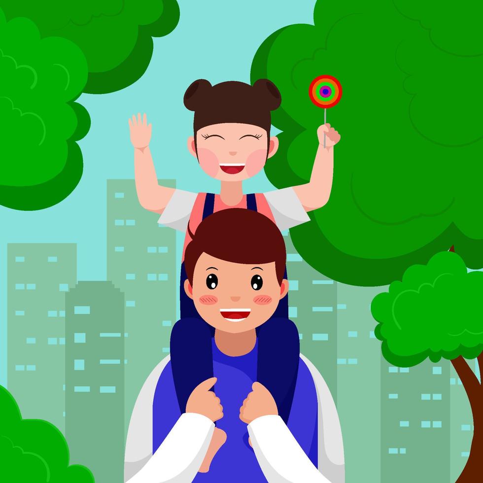 Father Day Concept vector