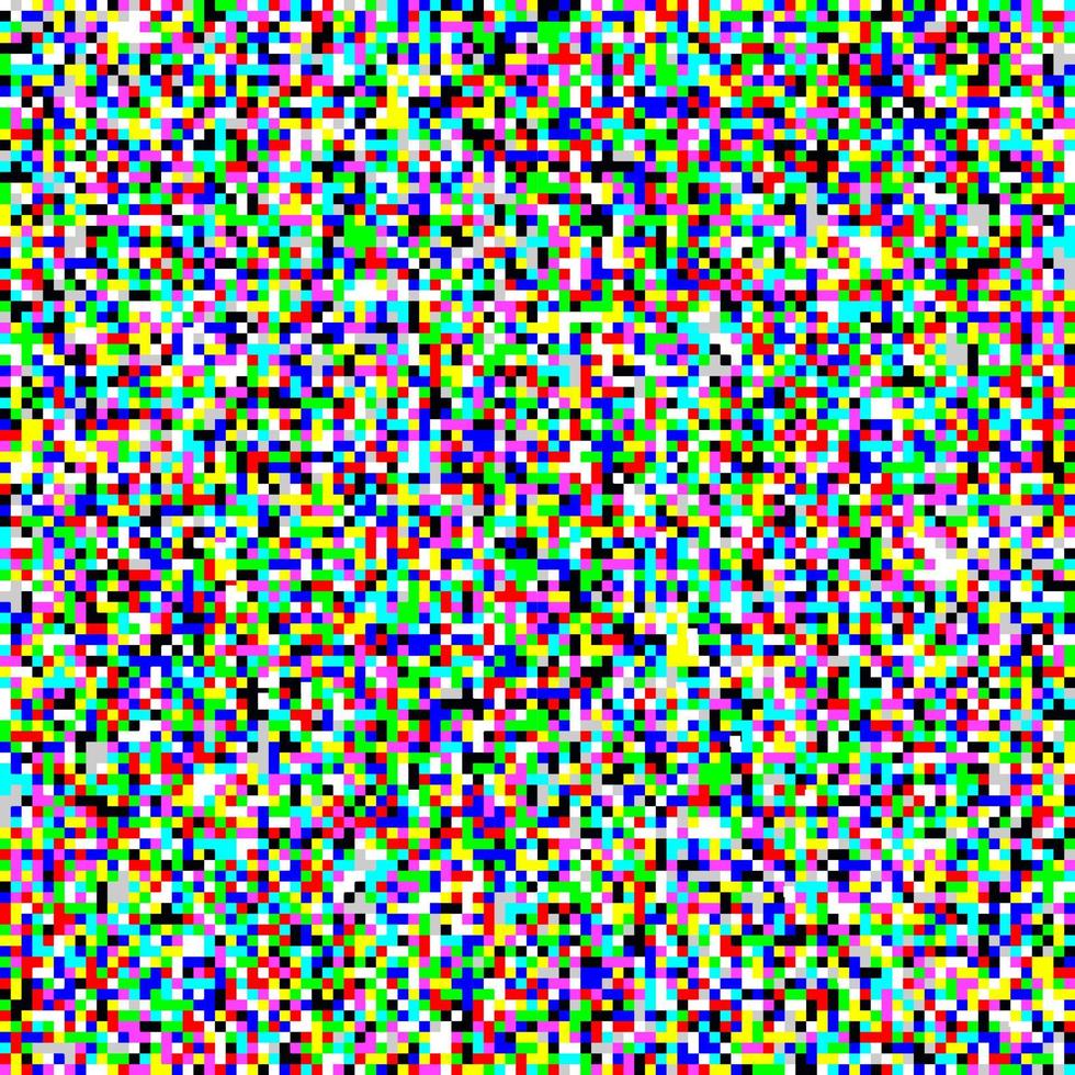 color tv pantalla ruido pixel glitch patrón sin fisuras textura fondo vector ilustración.