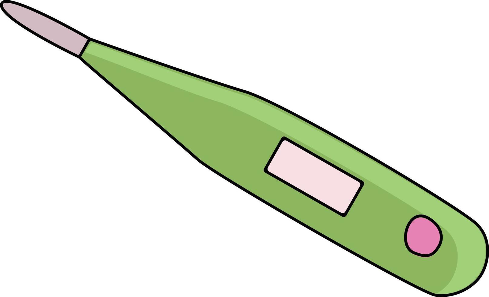 Electronic modern thermometer with insulation. First aid kit. 7179644