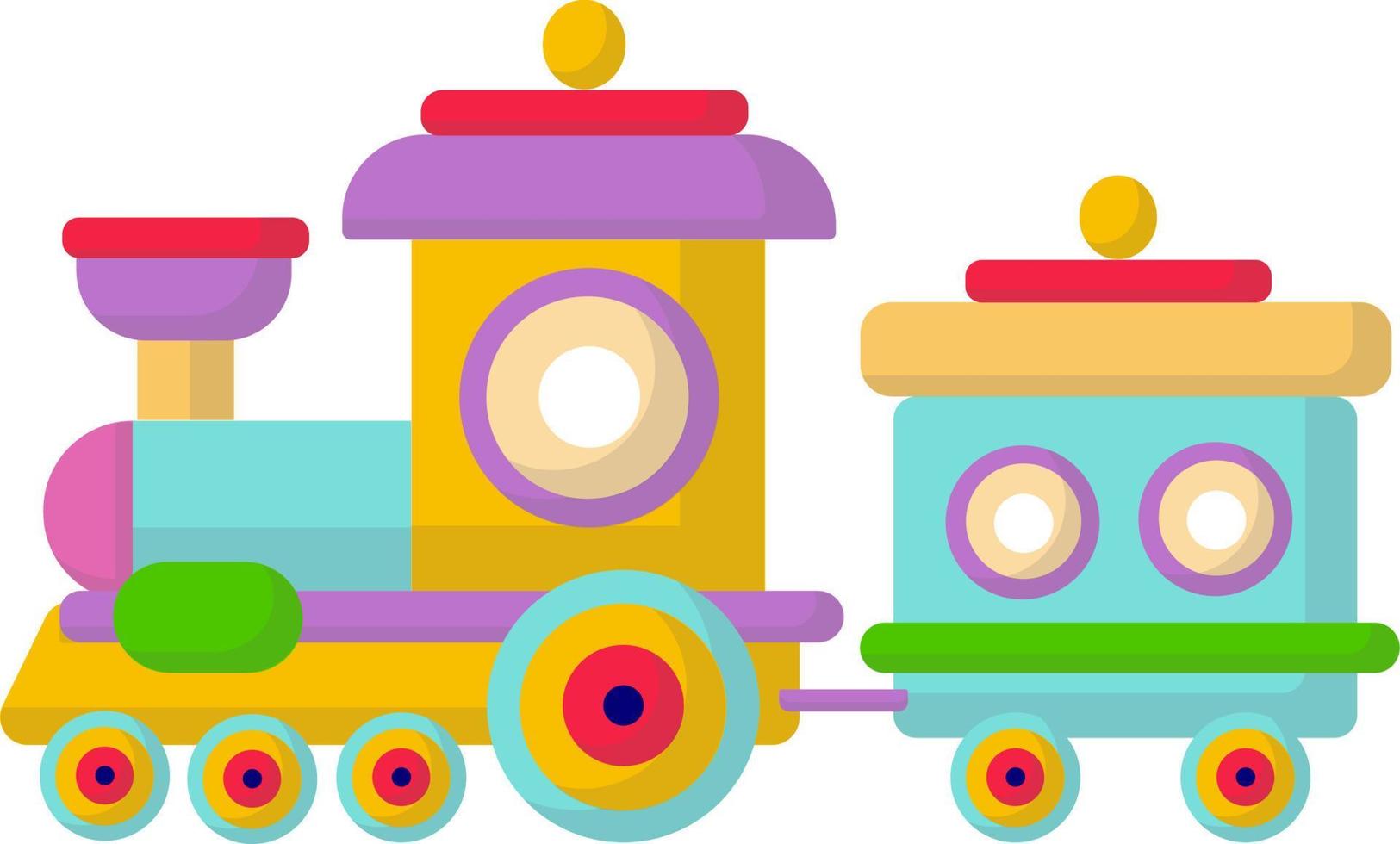 Cute children toy, train. Child development. Games. vector