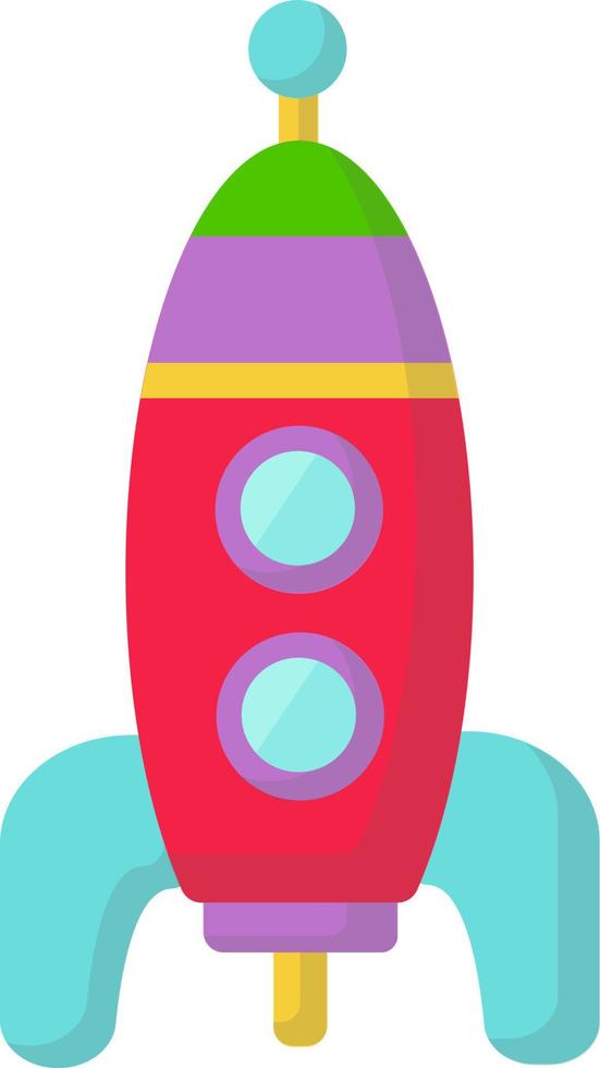 Cute children toy, rocket. Child development. Games. vector