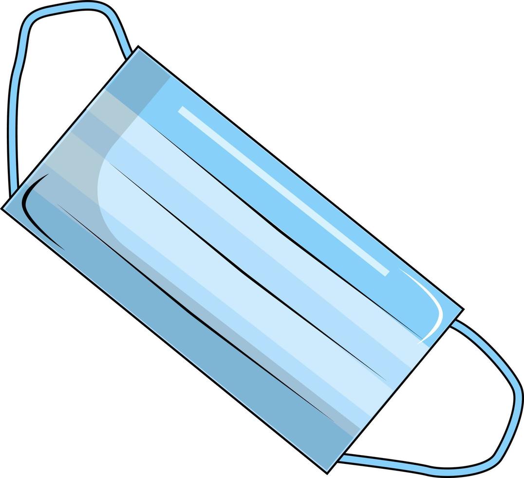 Medical mask, protection from corona, and viruses. vector
