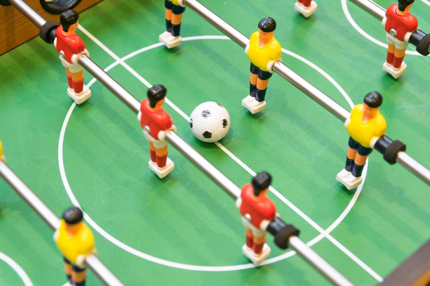 Detail of a table soccer game photo