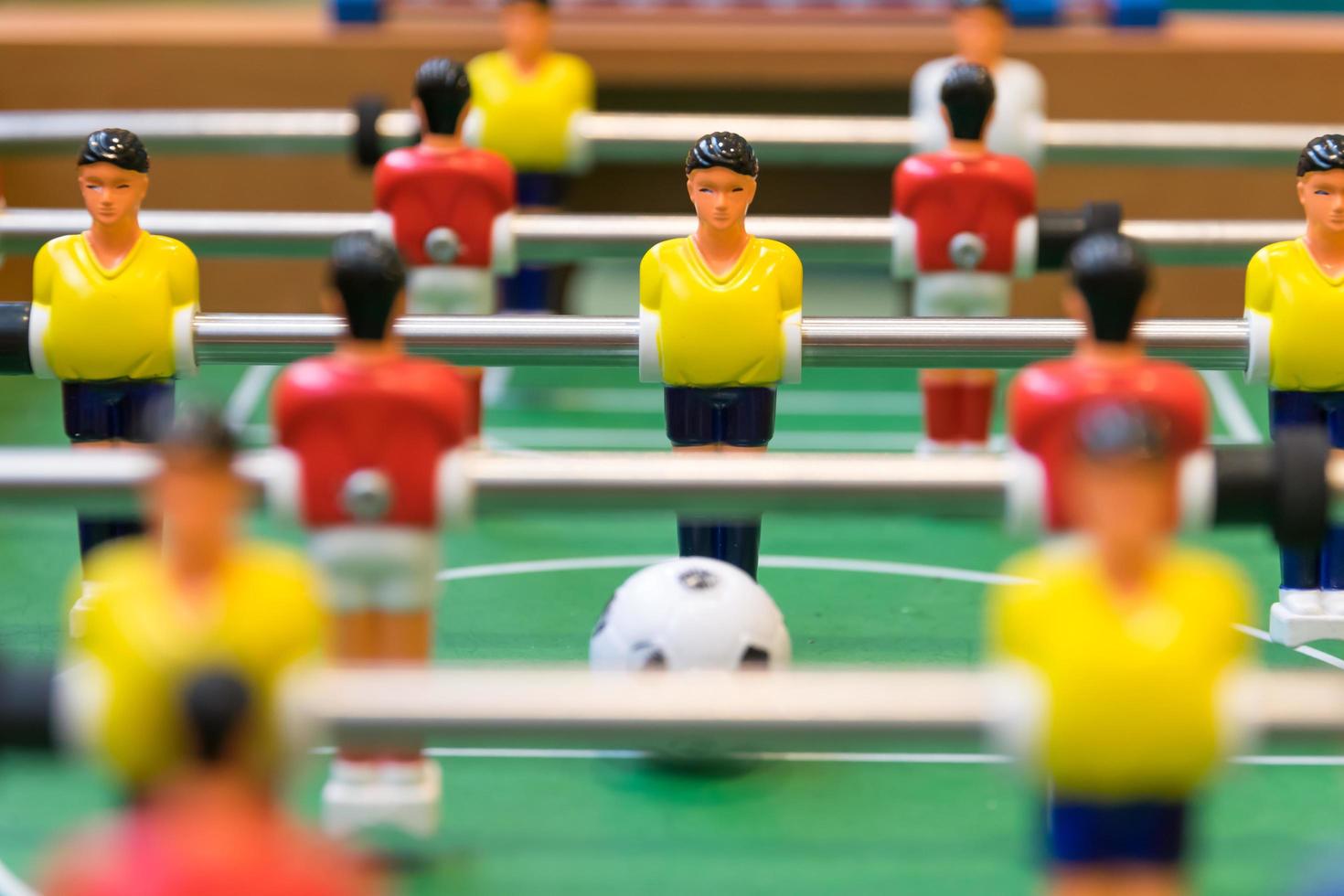 Detail of a table soccer game photo