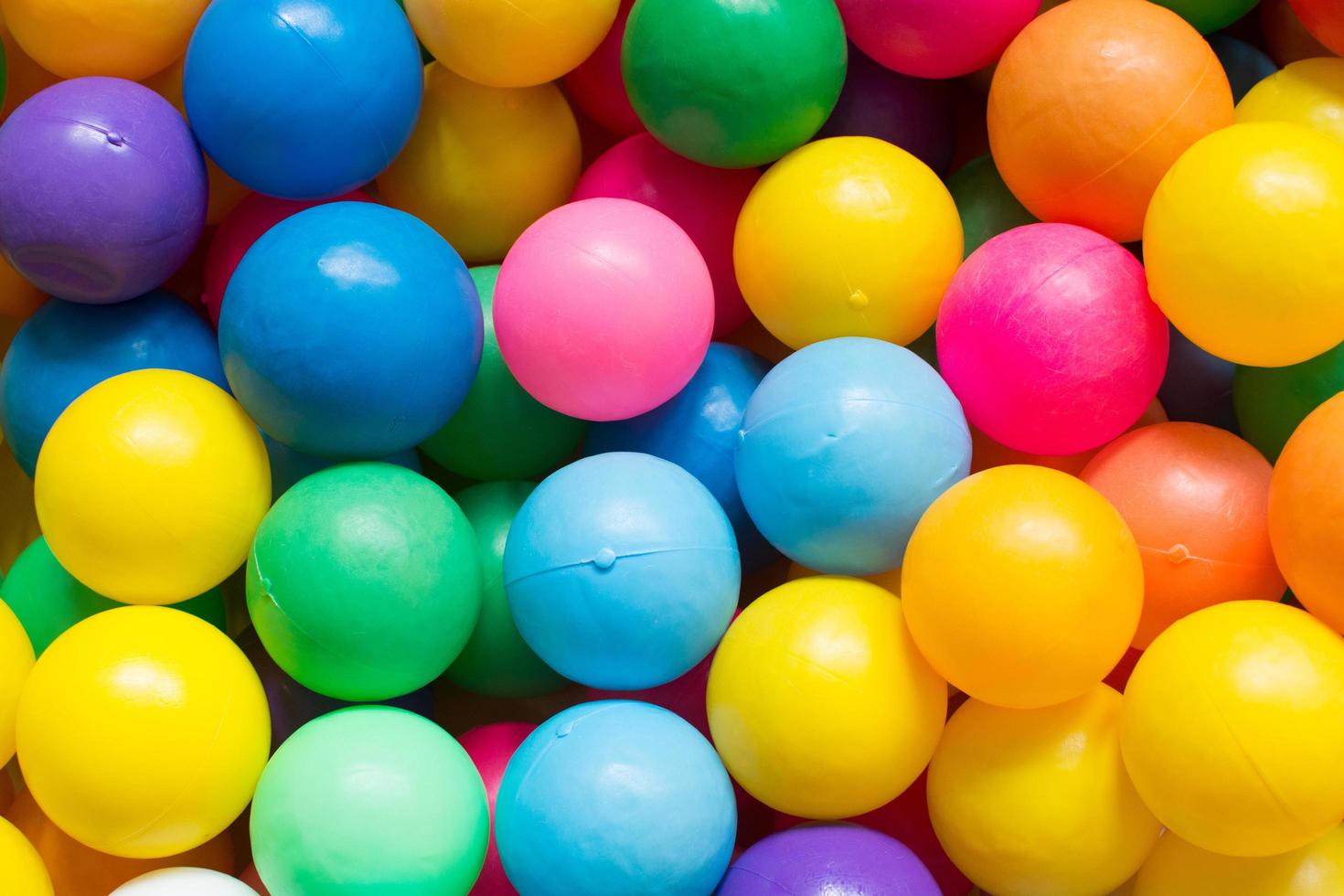 colorful plastic balls on children's playground photo