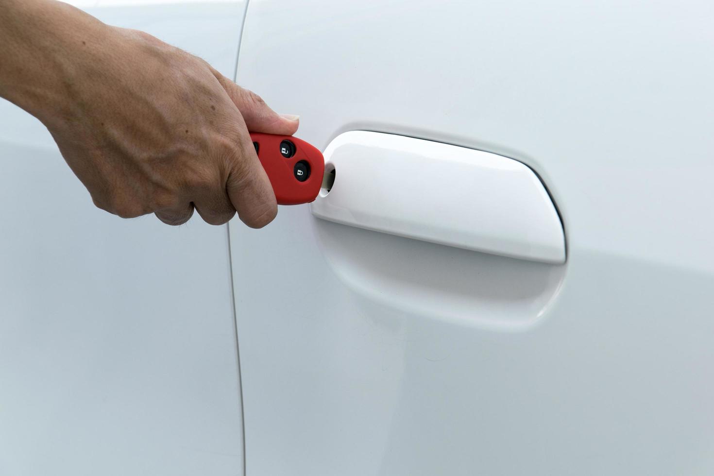 open car door with key photo