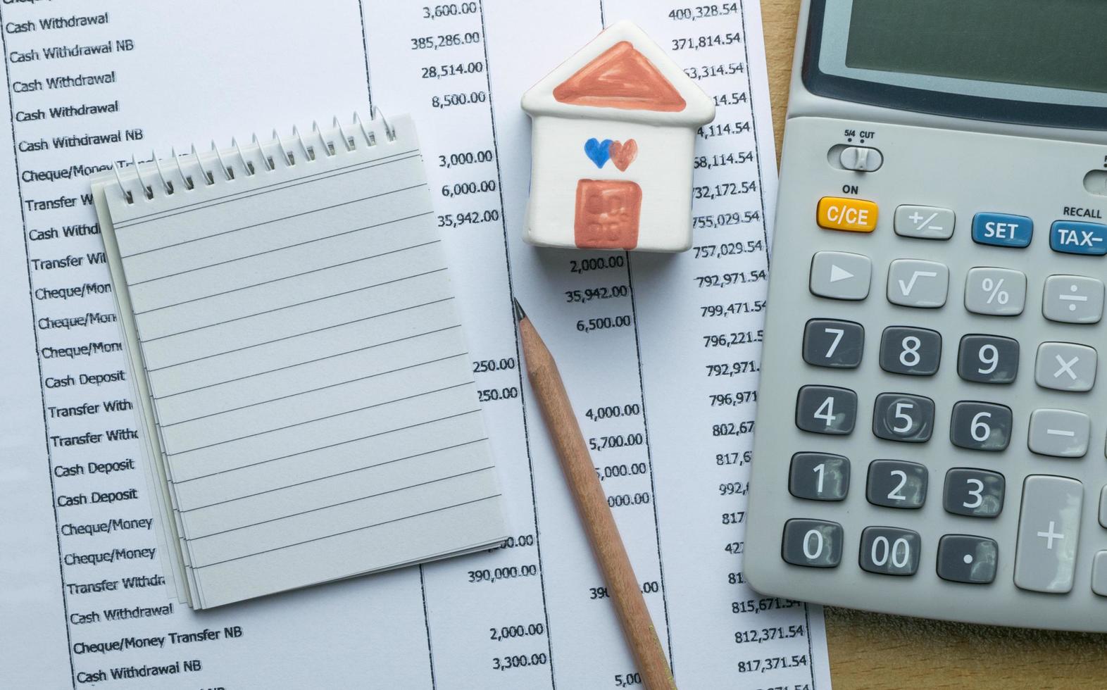 Planning monthly budget, Finance about house concept photo