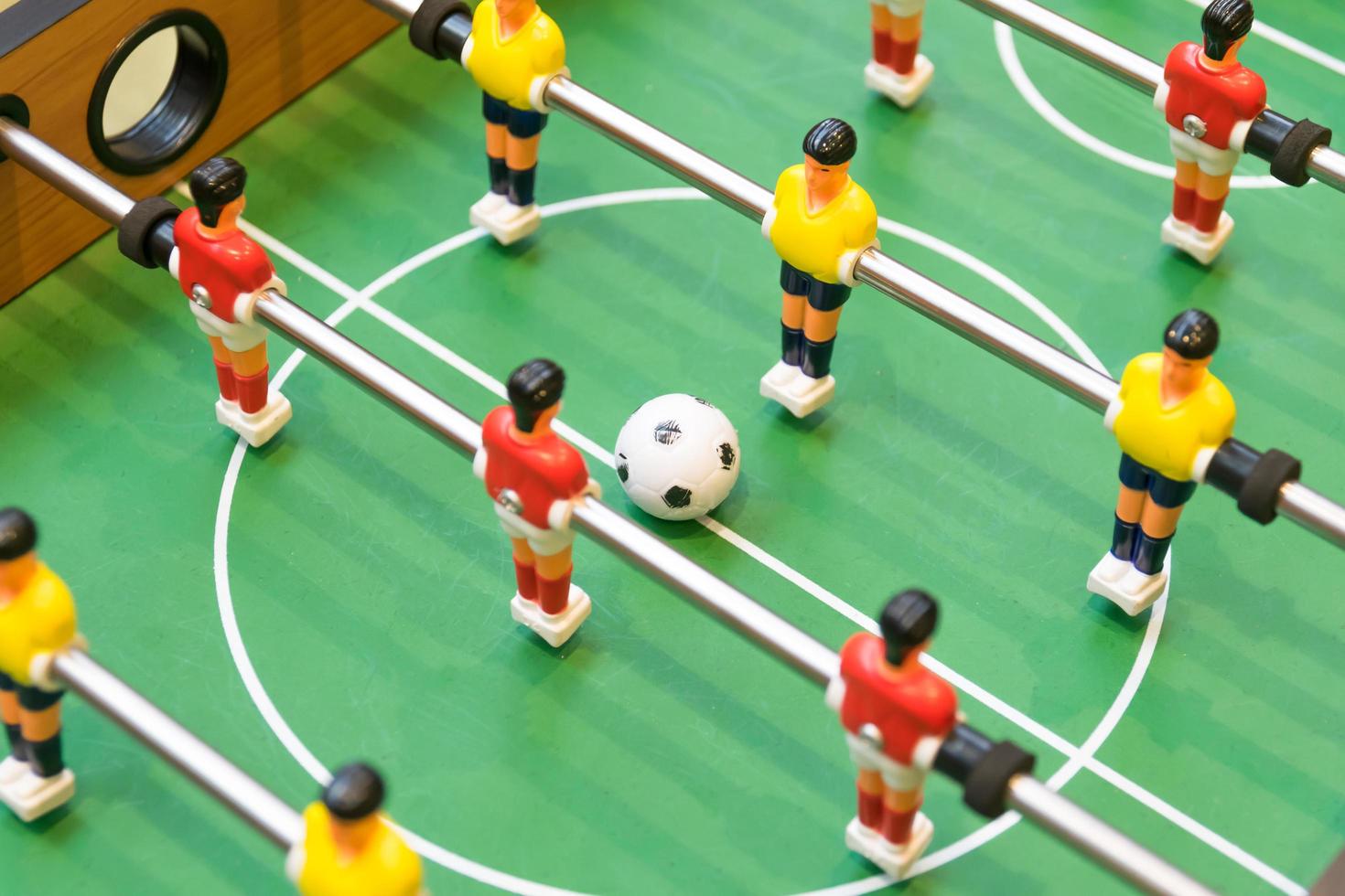 Detail of a table soccer game photo