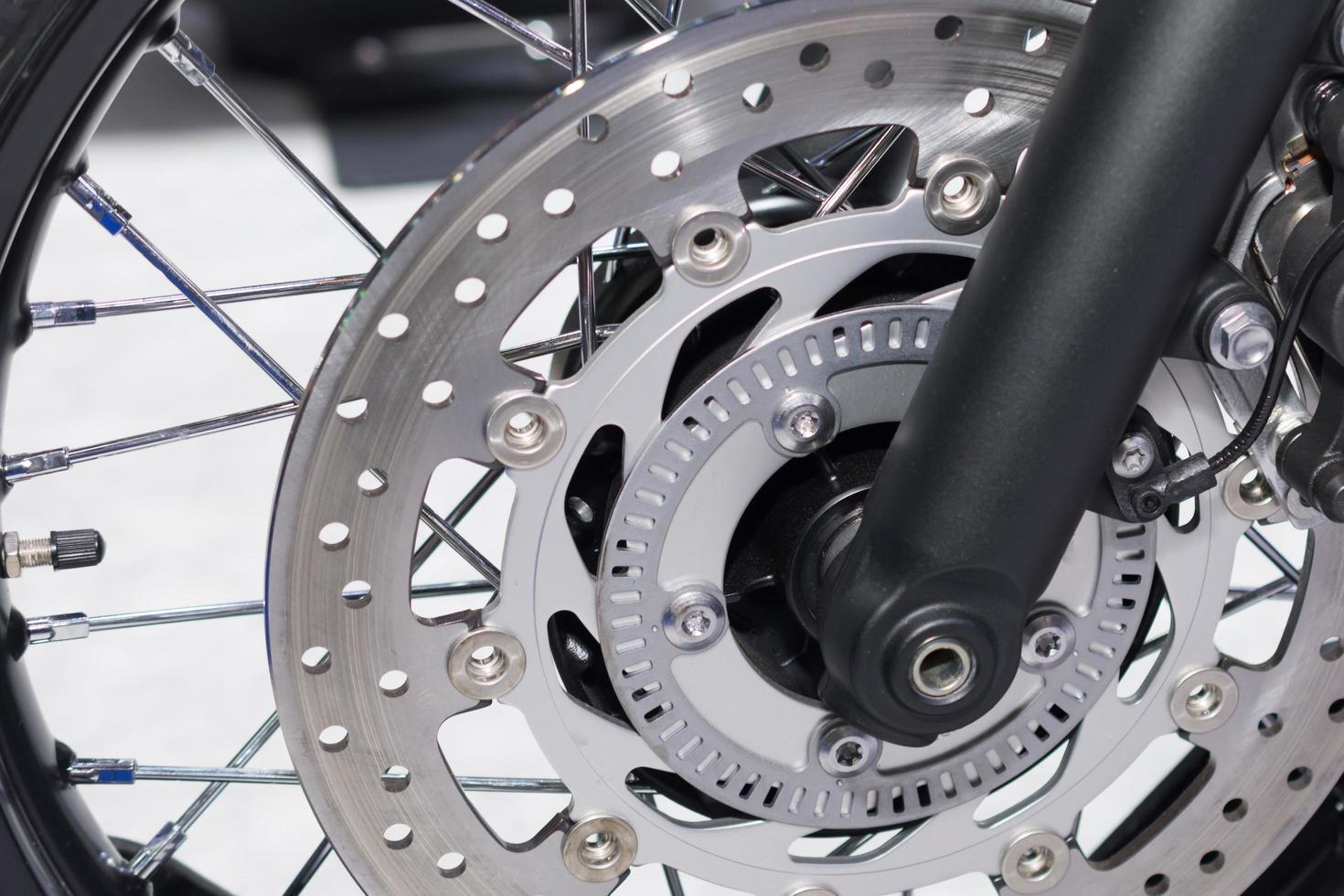 Motorcycle disk brake system photo