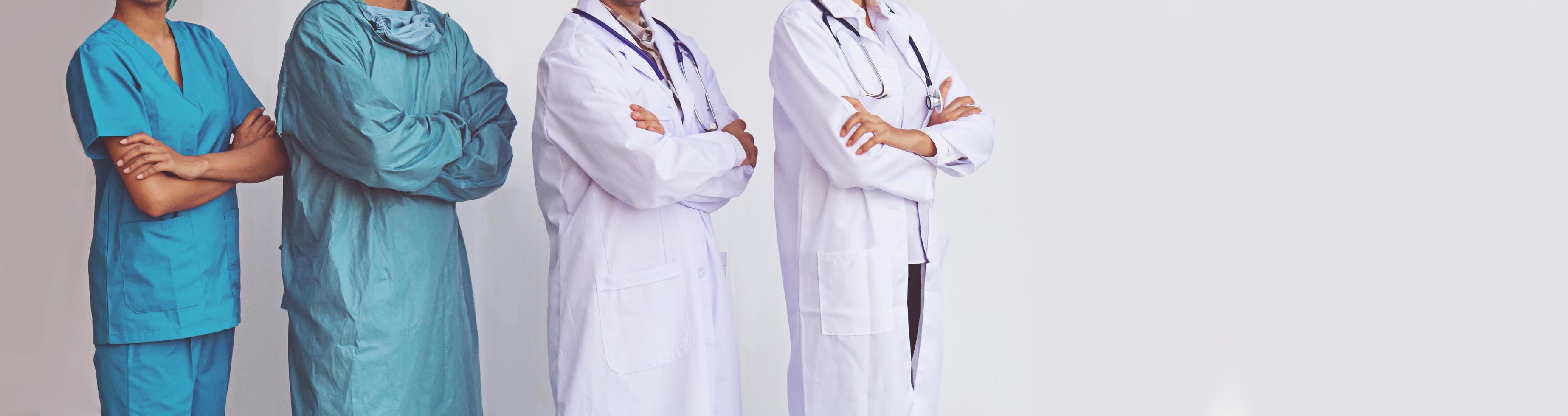 Doctors and Nurses professional standing photo