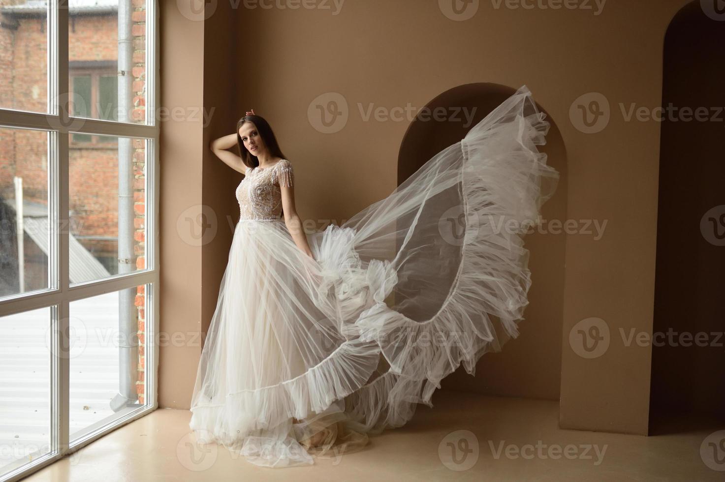 Portrait of a beautiful bride. photo