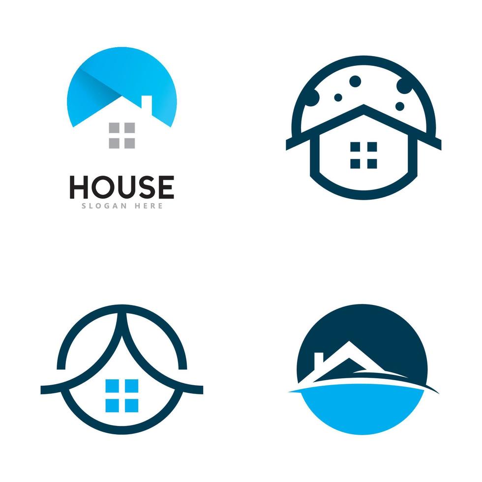 ilustración de vector de logotipo de casa y apartamento