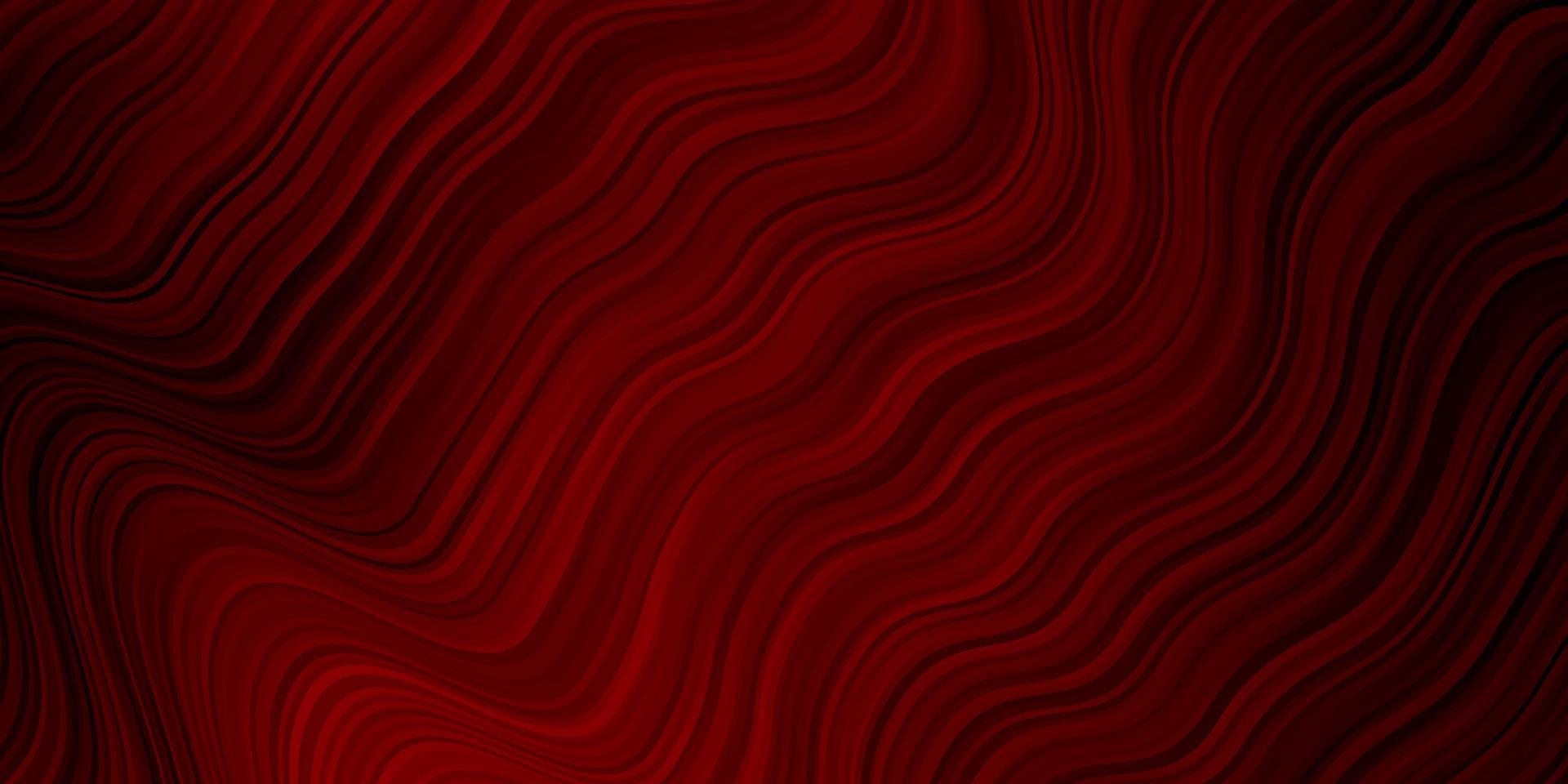 Fondo de vector rojo oscuro con líneas dobladas.