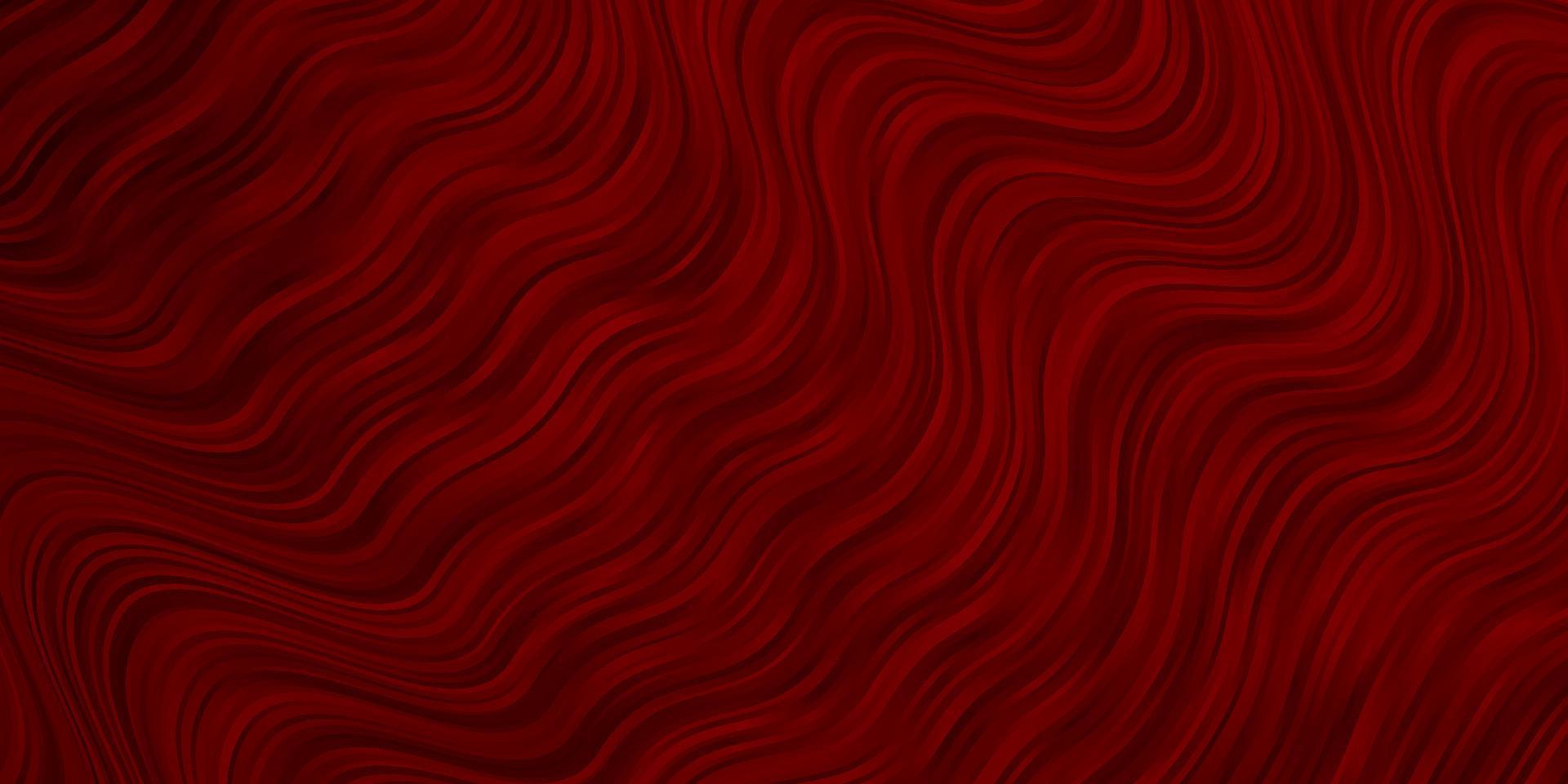Dark Red vector pattern with curves.