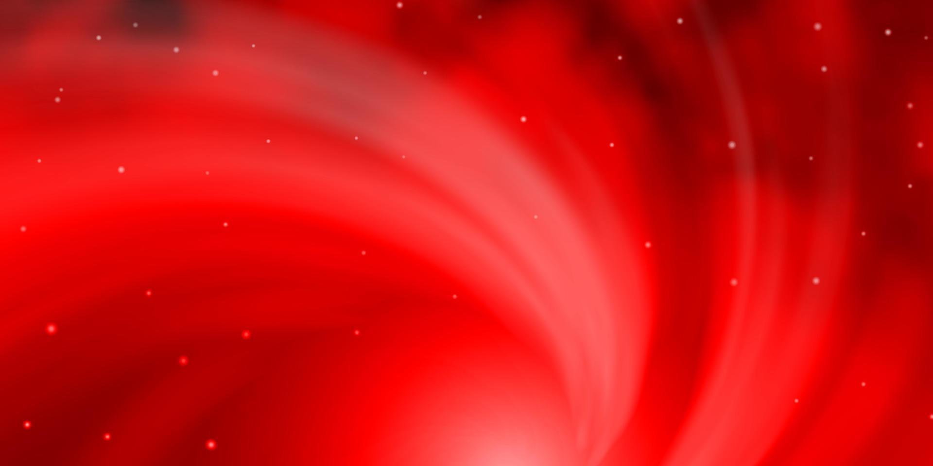 textura de vector rojo claro con hermosas estrellas.