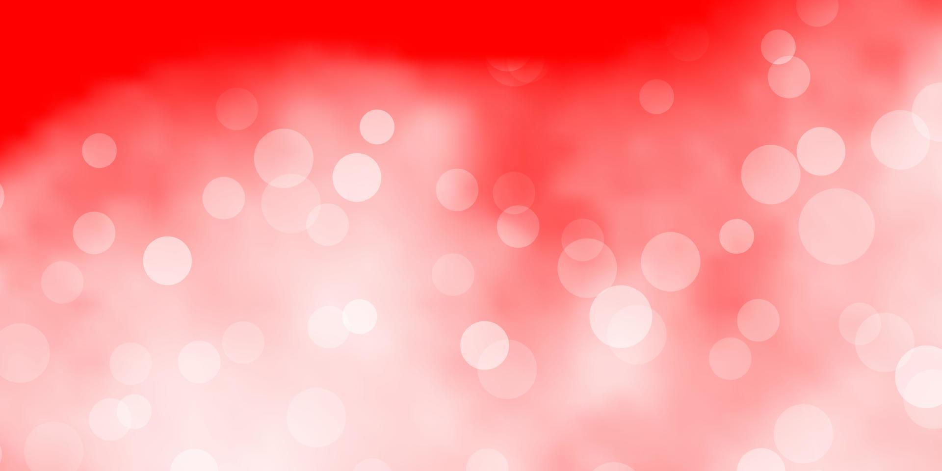 Light Red vector pattern with spheres.