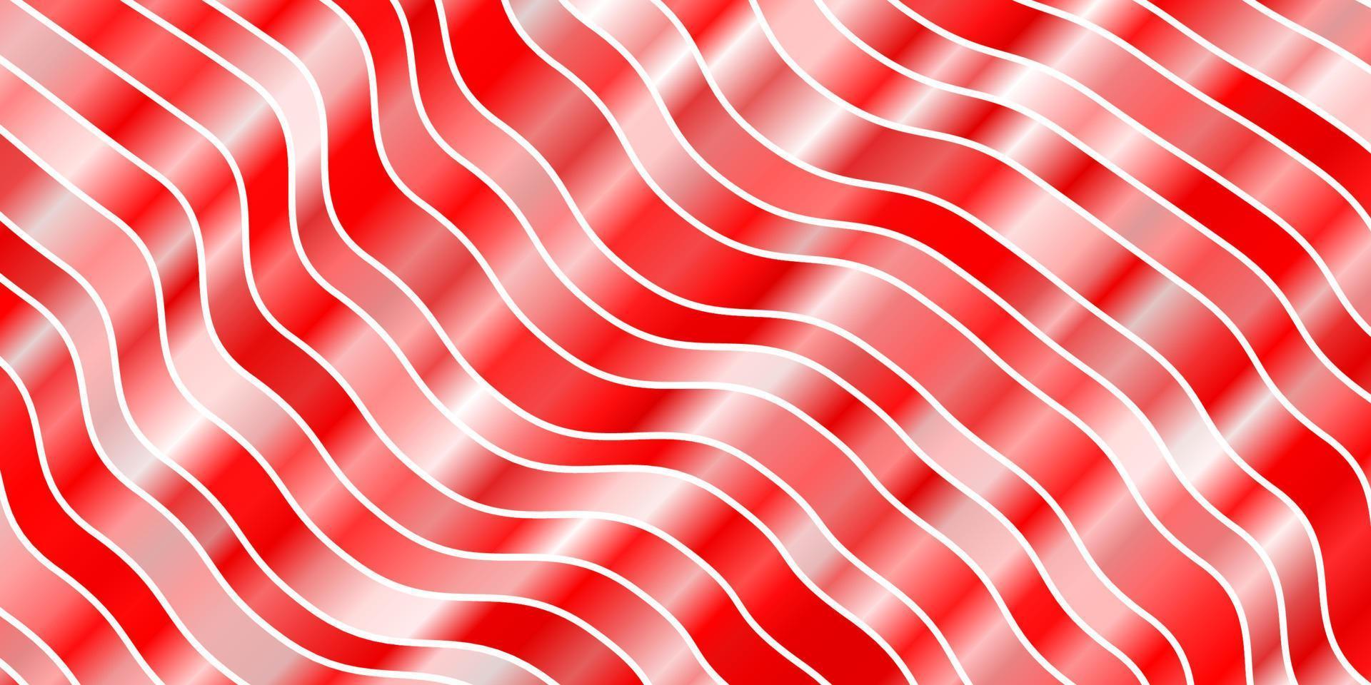Light Red vector background with bent lines.