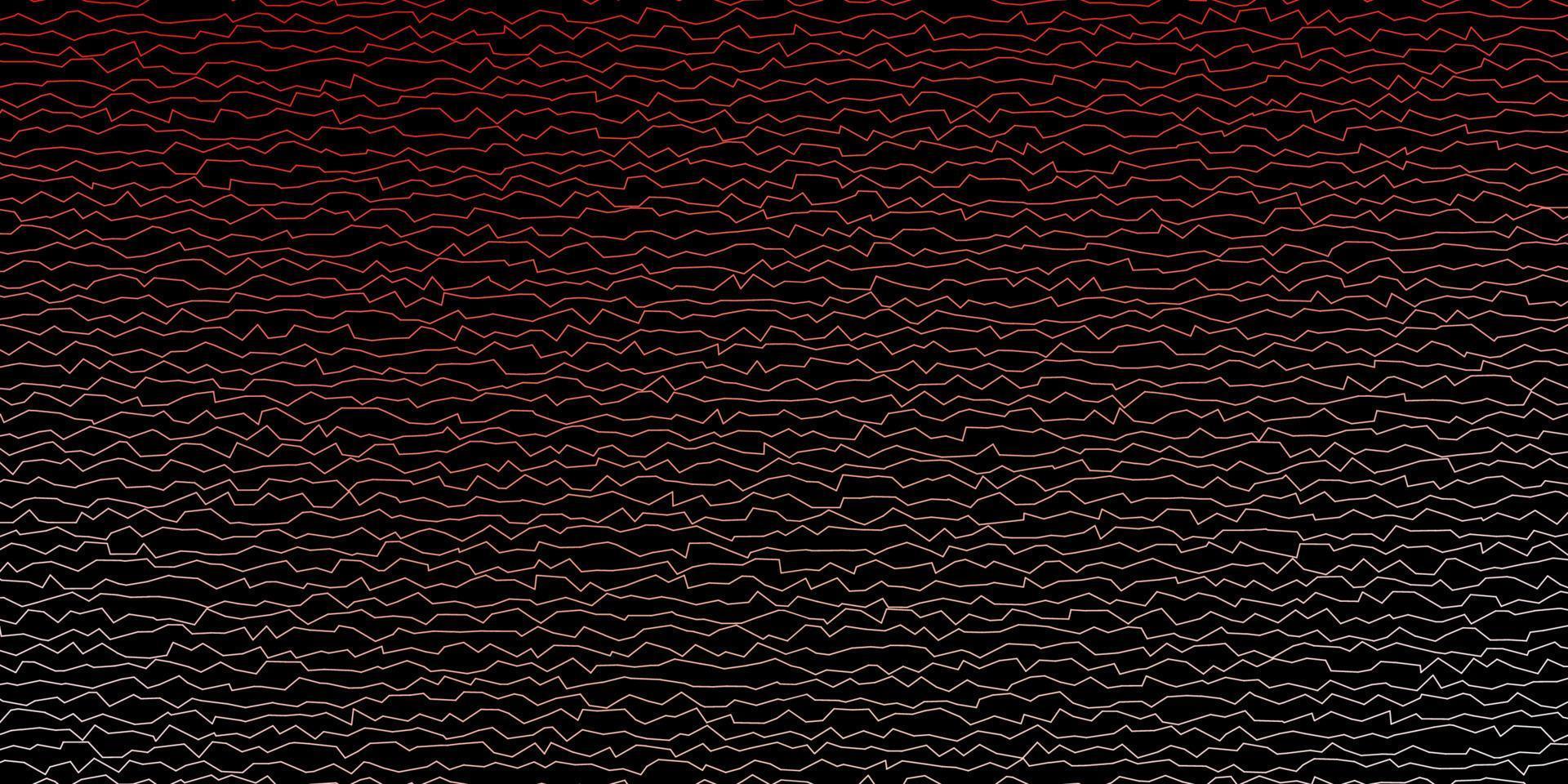 Dark Red vector backdrop with bent lines.