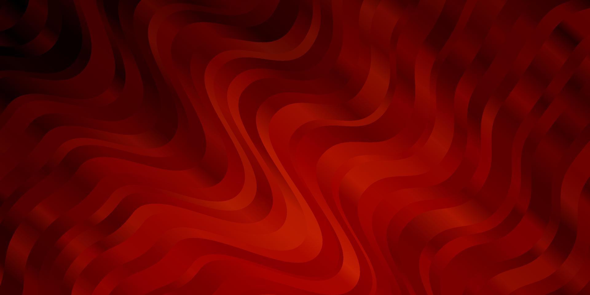 textura de vector rojo oscuro, amarillo con arco circular.