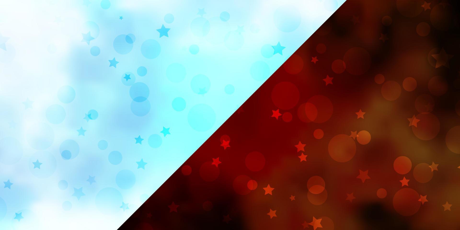 Vector background with circles, stars.