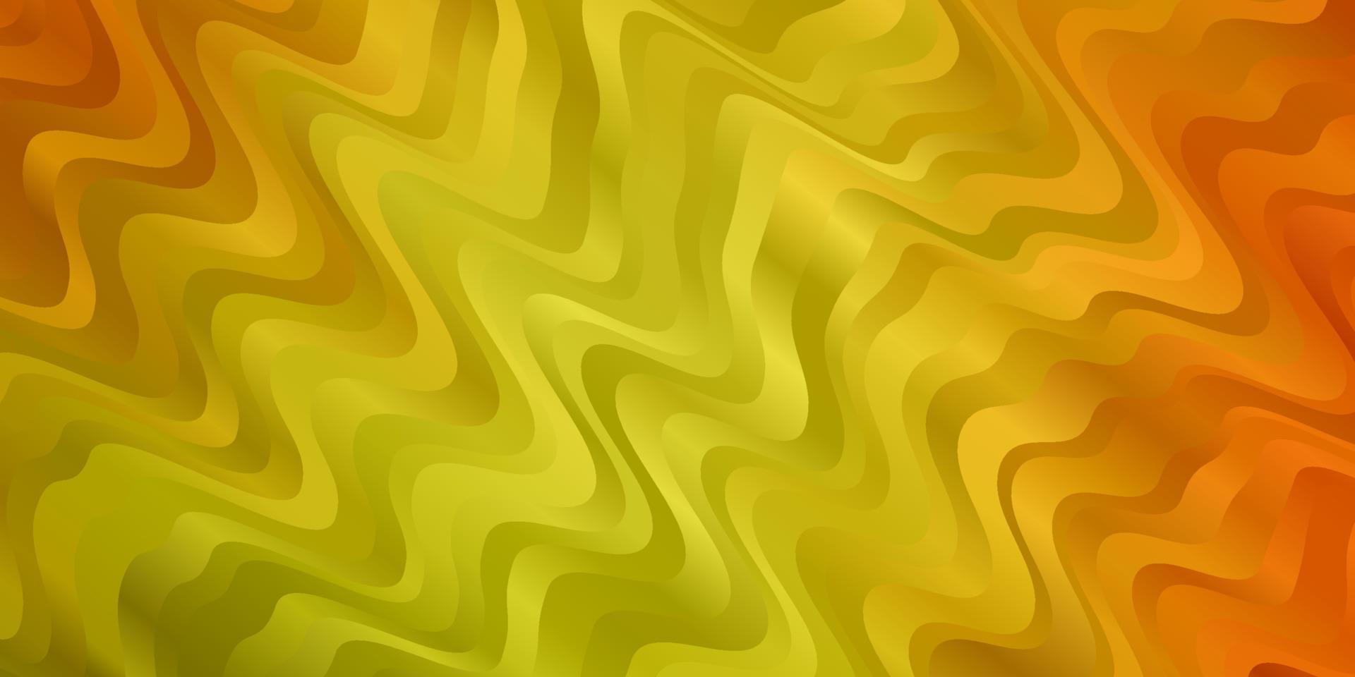 Light Red, Yellow vector backdrop with circular arc.