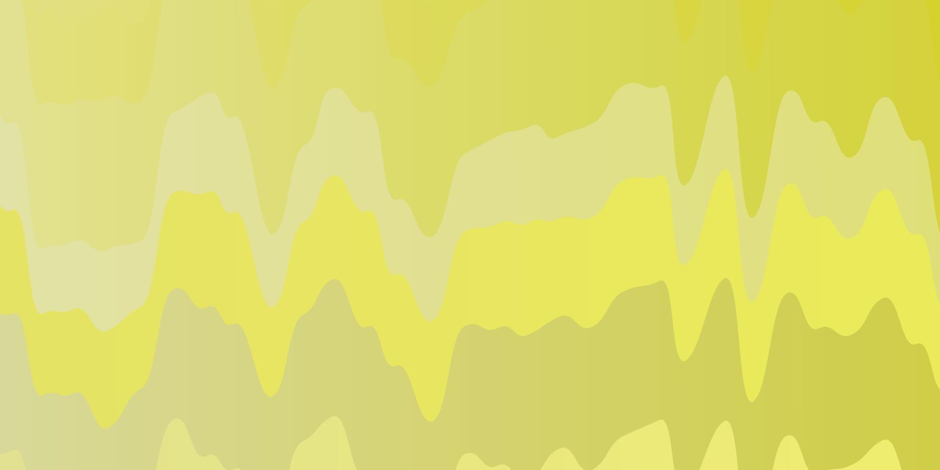 Light Yellow vector template with curved lines.