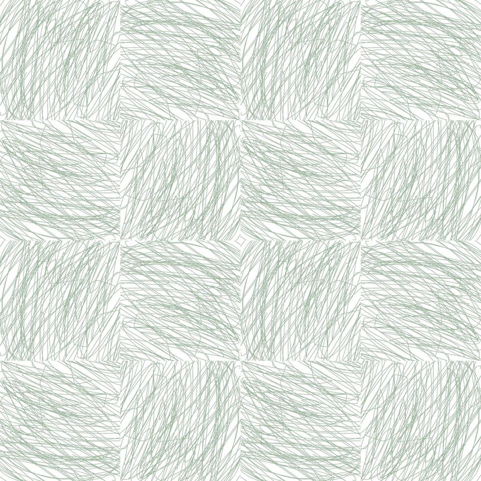 Cute abstract seamless pattern with messy hand drawn geometric shapes. Tile or mosaic pattern. vector
