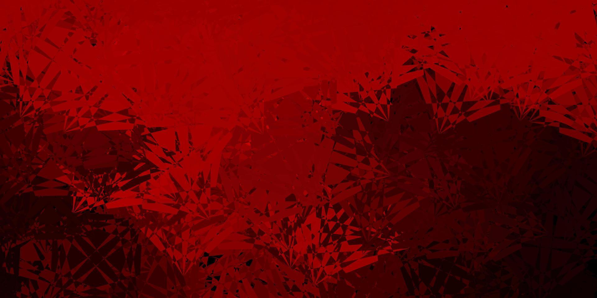 Dark Brown vector texture with random triangles.