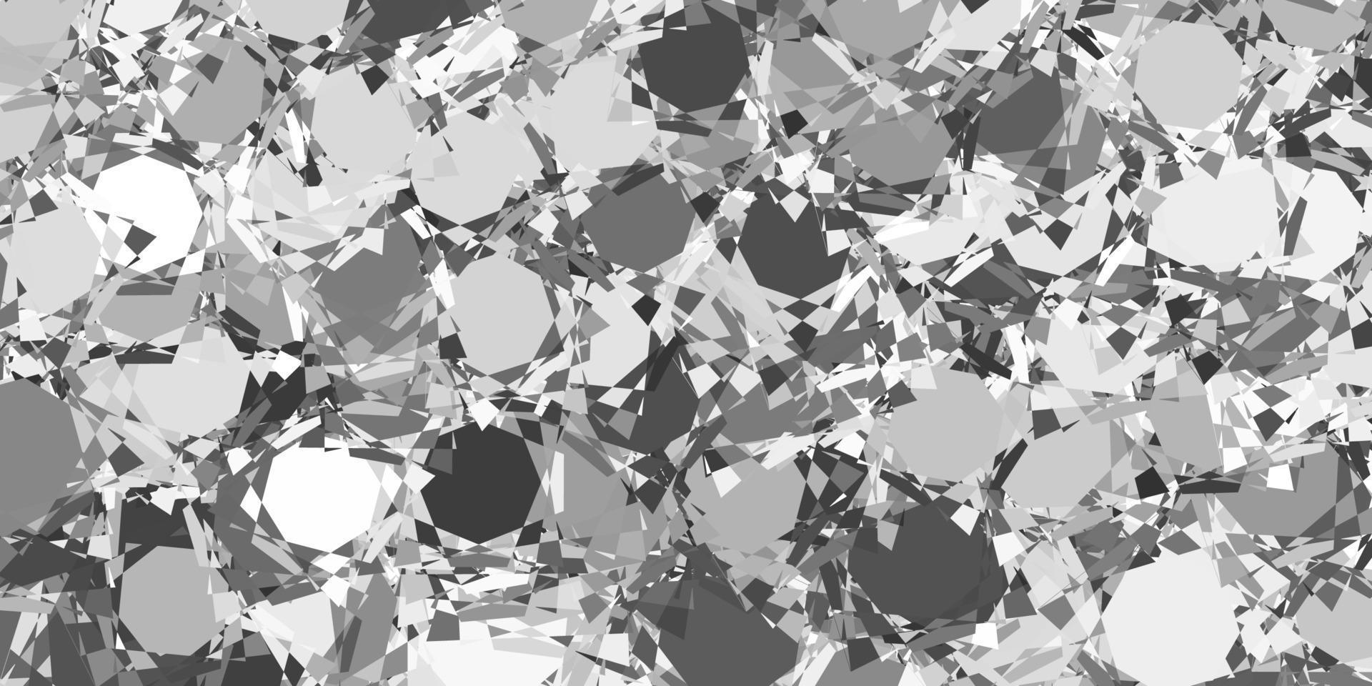 Fondo de vector gris claro con formas poligonales.