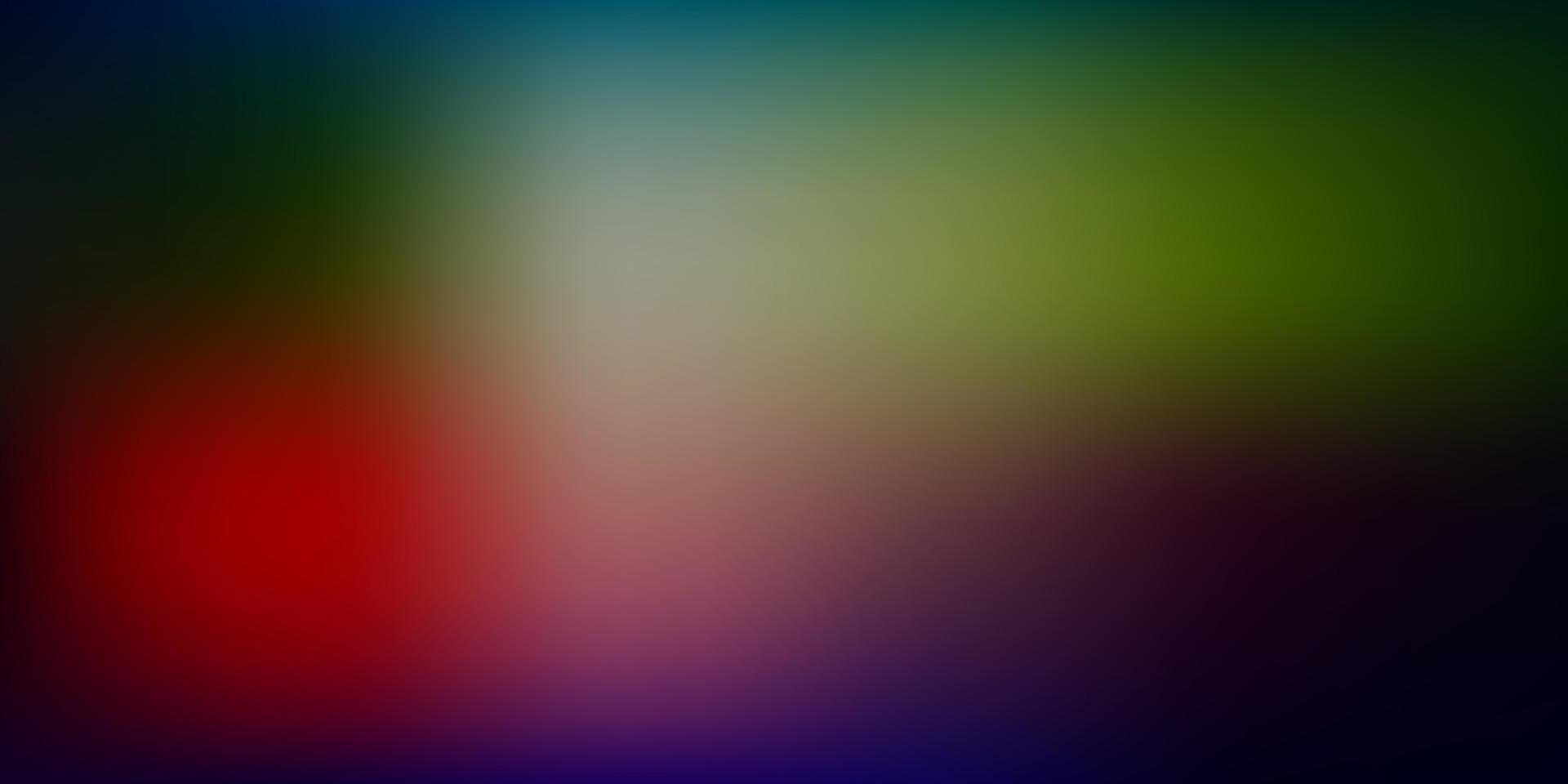 Dark Green, Red vector gradient blur backdrop.