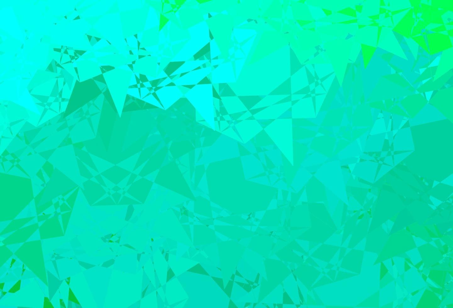 Light Green vector pattern with polygonal shapes.