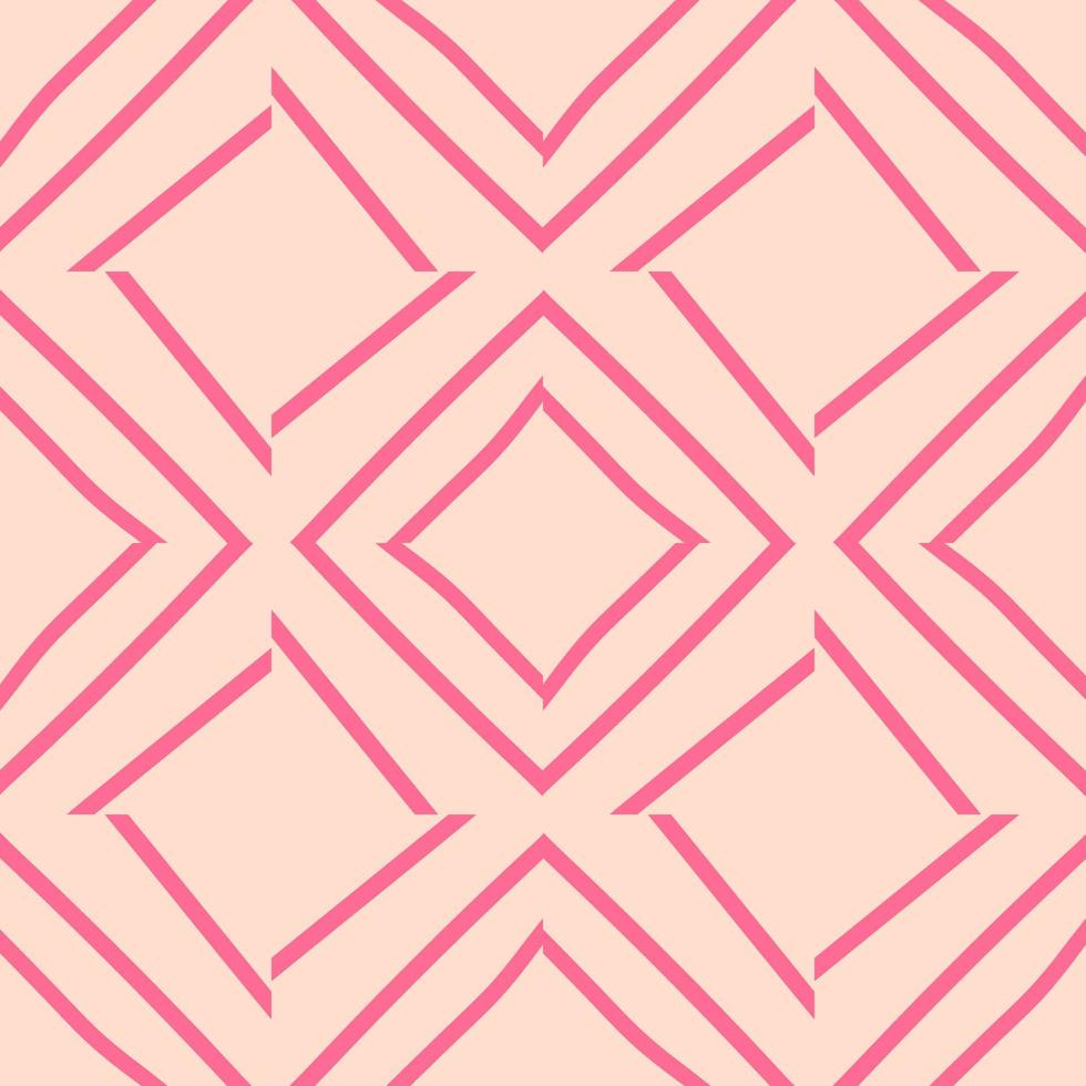 Cute abstract seamless pattern with messy hand drawn geometric shapes. Tile or mosaic pattern. vector