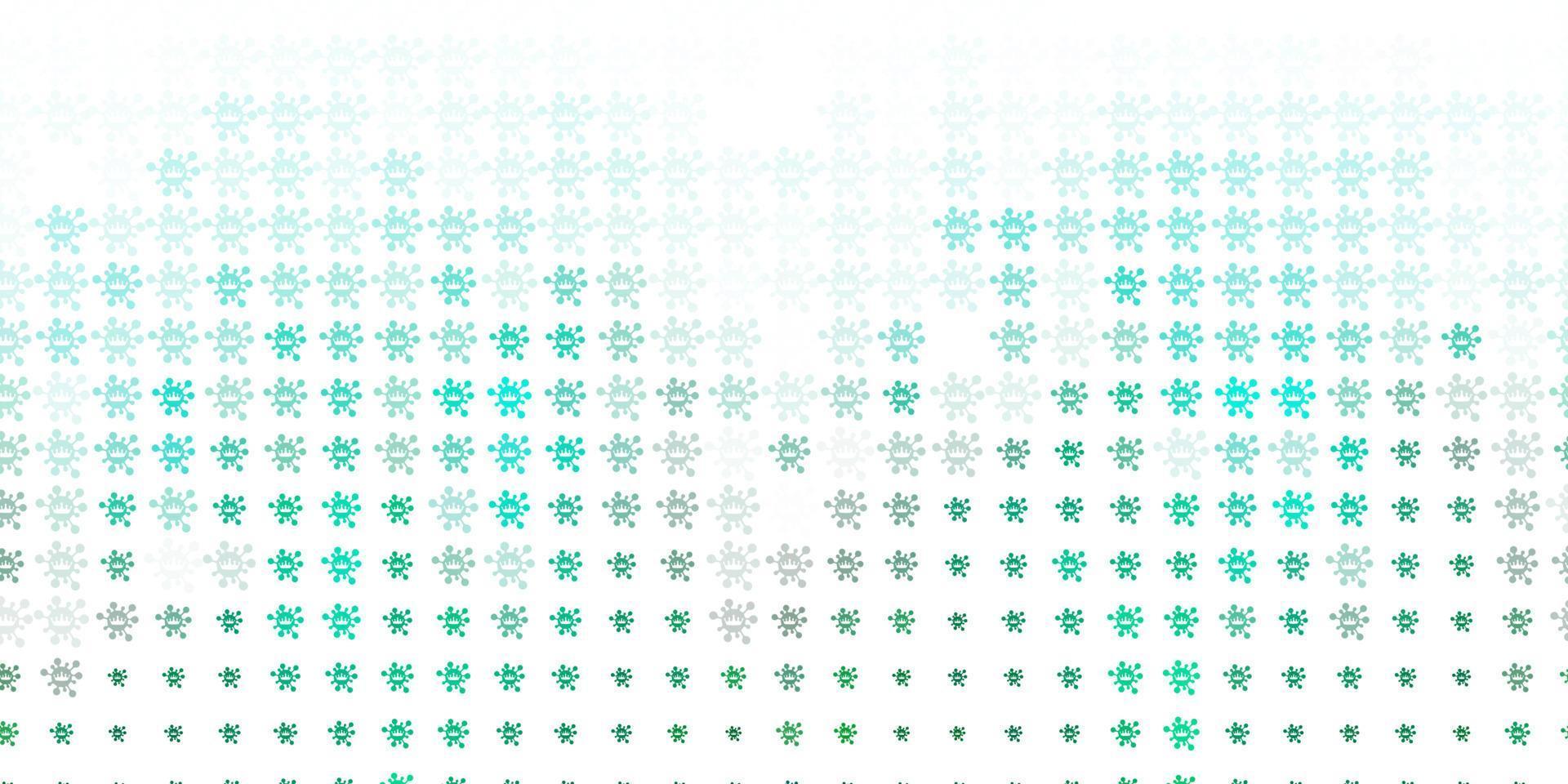 Light Green vector template with flu signs.