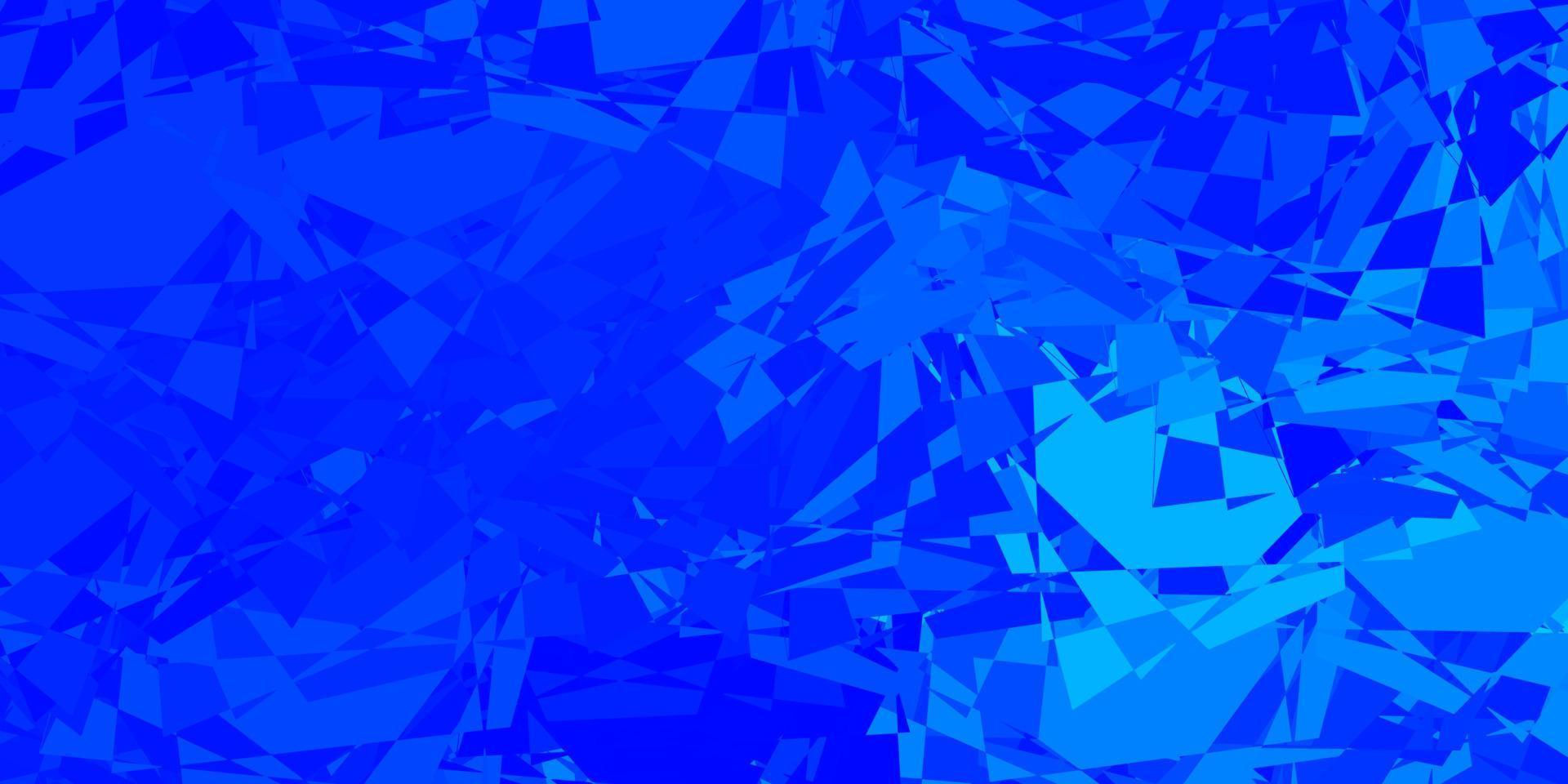 Light BLUE vector background with triangles.