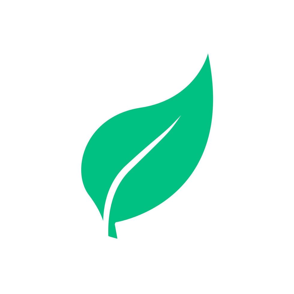 logotipos de árboles de hierbas naturales de color verde, un icono de vector de elemento de ecología de hoja ecológica verde, vector e ilustración.